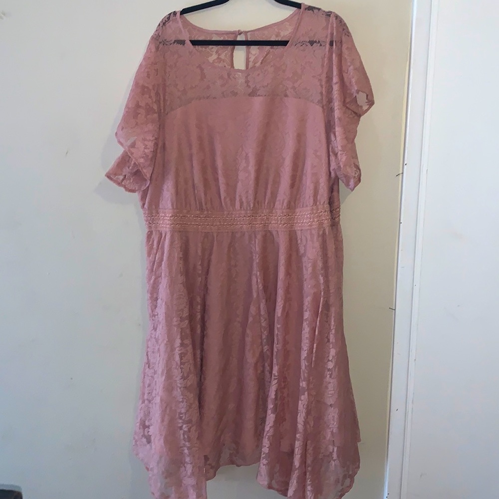 Torrid shabby chic long maxi dress short sleeve size 4x